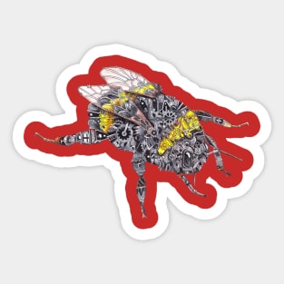 Steampunk Bumblebee Sticker